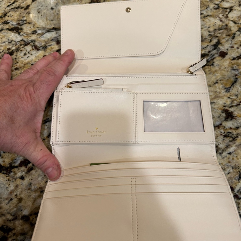 Kate Spade New York Blush Saffiano Leather Wallet/Clutch - Picture 4 of 6